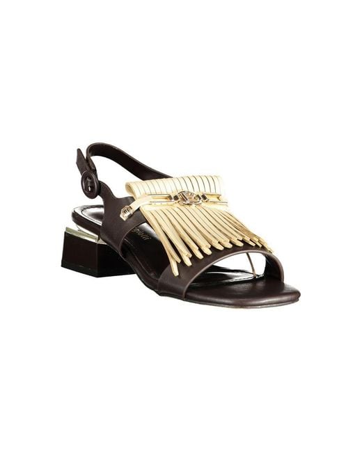 Laura Biagiotti Metallic Brown Polyurethane 's Sandal