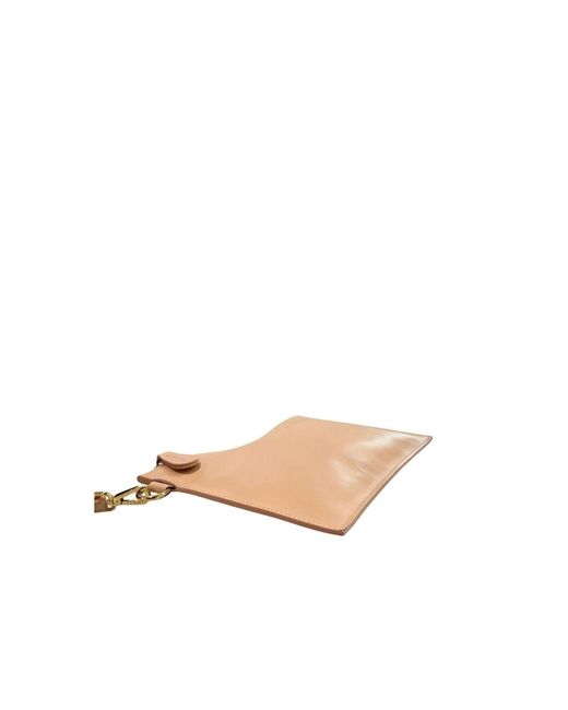 Twinset Natural Pink Polyurethane Clutch