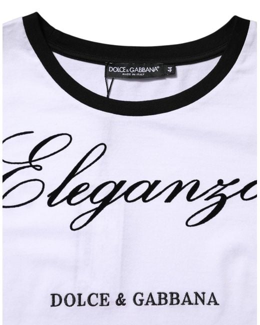 Dolce & Gabbana Purple Eleganza Cotton Crew Neck Tee T-Shirt