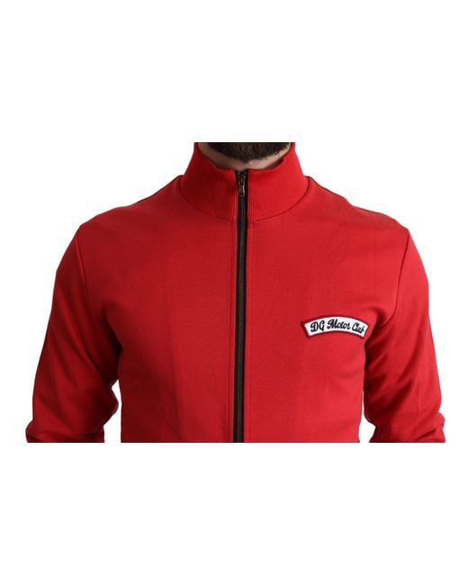 Dolce & Gabbana Dg Motor Club Zippered Cardigan Sweater for men