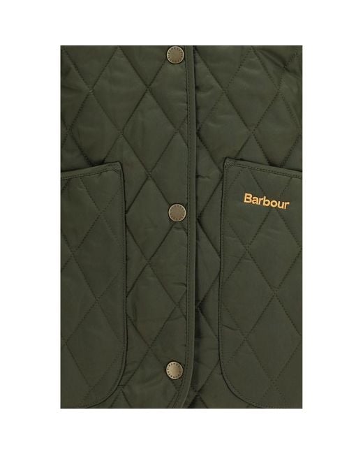 Barbour Green Bicolor Polyamide Shell Jacket