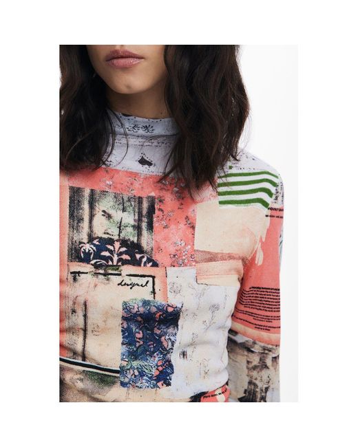 Desigual Red Rosa Viscosa 's Jersey
