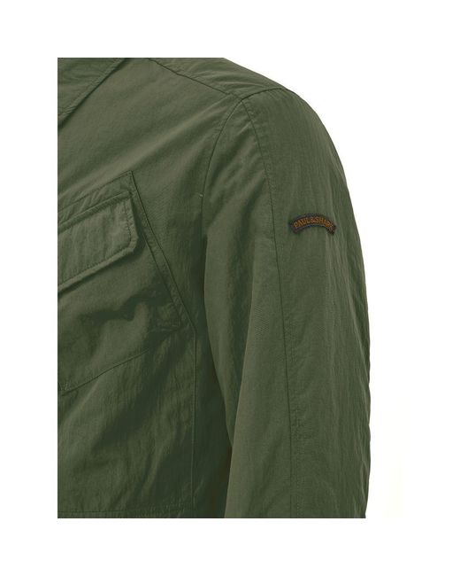 Paul & Shark Green Polyester Coat for men