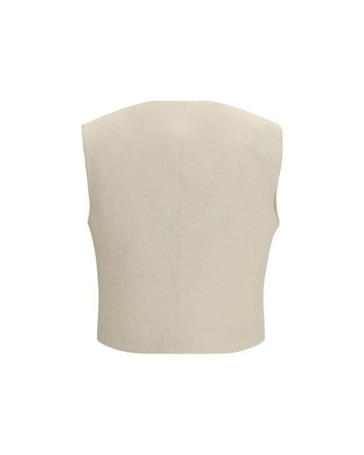 P.A.R.O.S.H. Natural P. A.R. O.S. H. Wool Sleveless Jacket