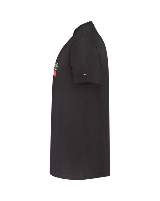 Tommy Hilfiger Black Cotton T-Shirt for men