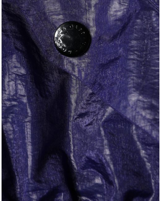 Dolce & Gabbana Blue Cotton Stretch Full Zip Bomber Jacket for men