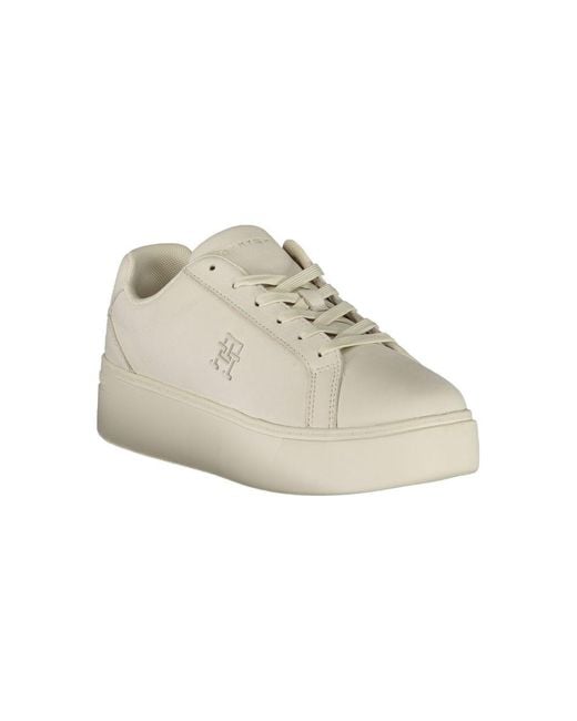 Tommy Hilfiger White Polyester Sneaker