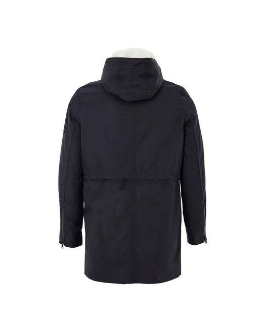 Moose Knuckles Blue Nylon Parka