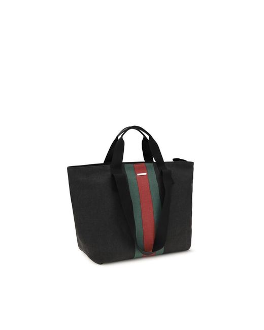 Gucci Black Cotton Shoulder Bag for men