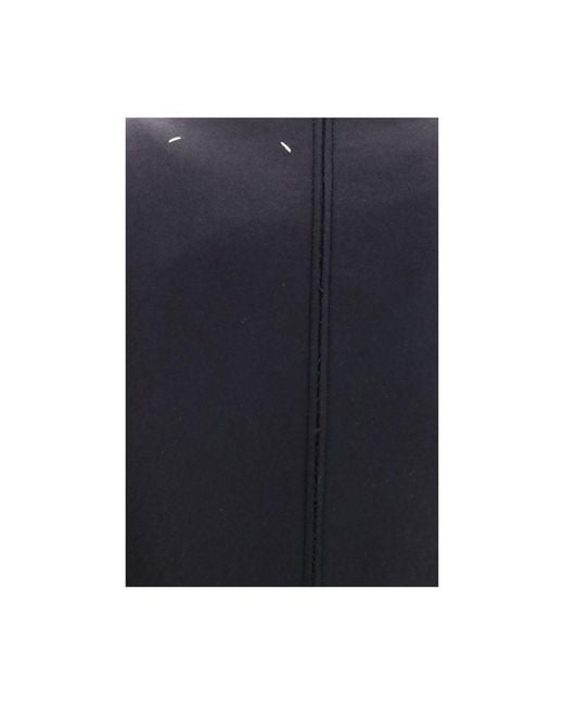 Maison Margiela Blue Black Wool Oves Aries Casual Dress