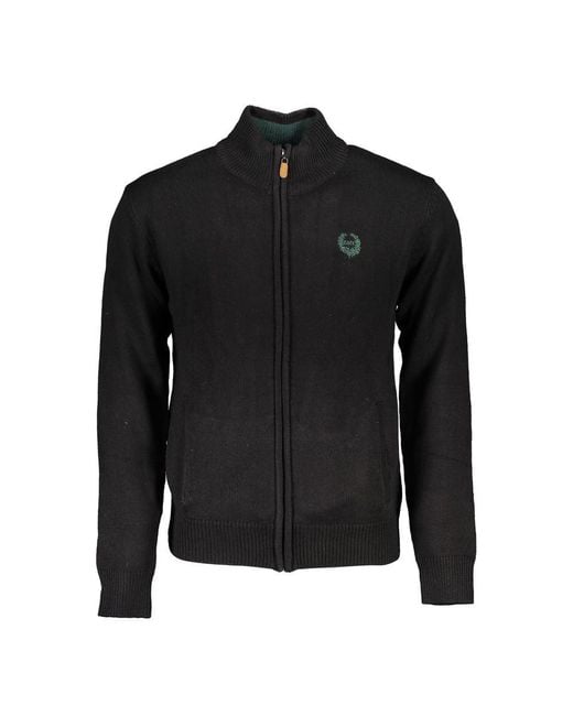 Gianmarco Venturi Black Cotton Men's Cardigan for men
