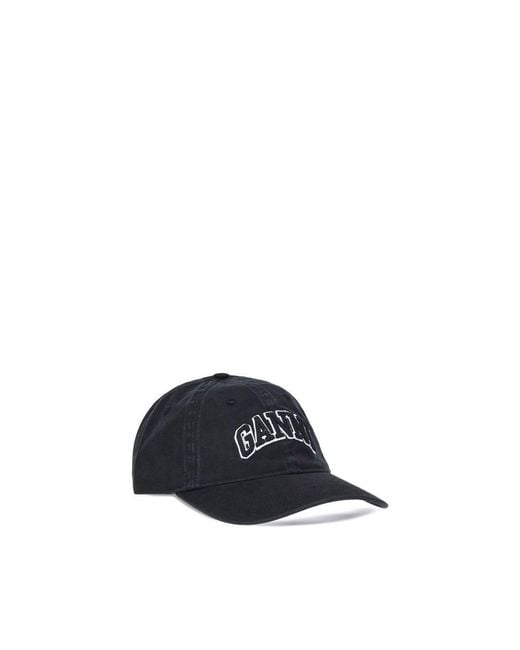 Ganni Blue Logo Baseball Cap