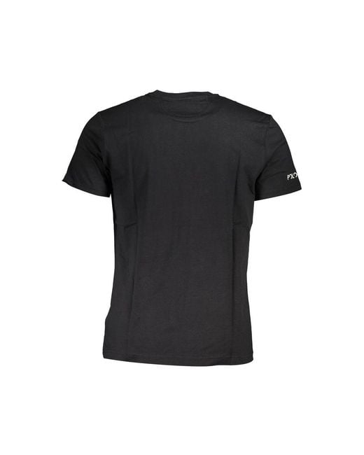 La Martina Black Cotton T-Shirt for men