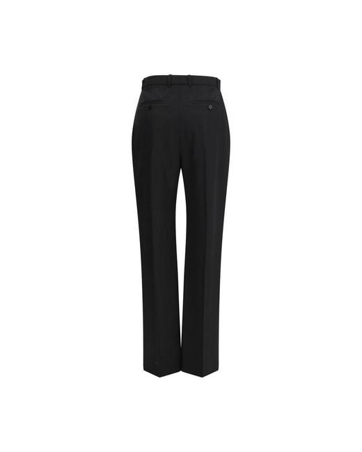 McQueen Black Wool Oves Aries Dress Pants