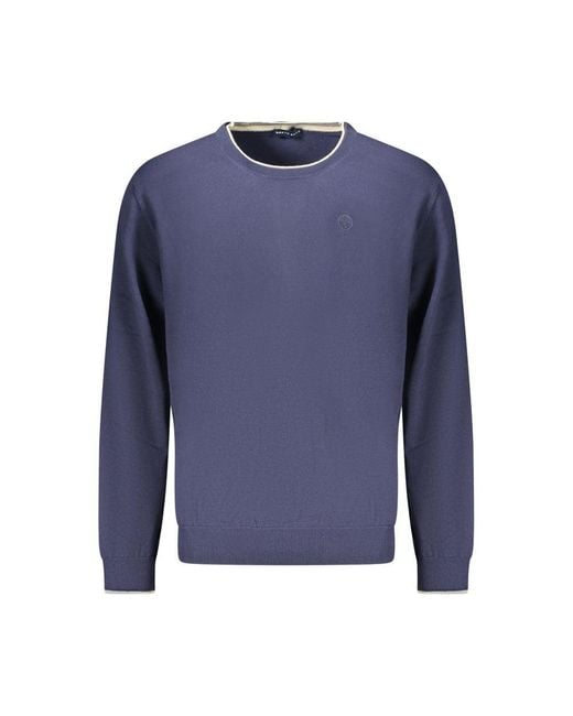 North Sails Blue Blu Cotton Uomo Shirt for men