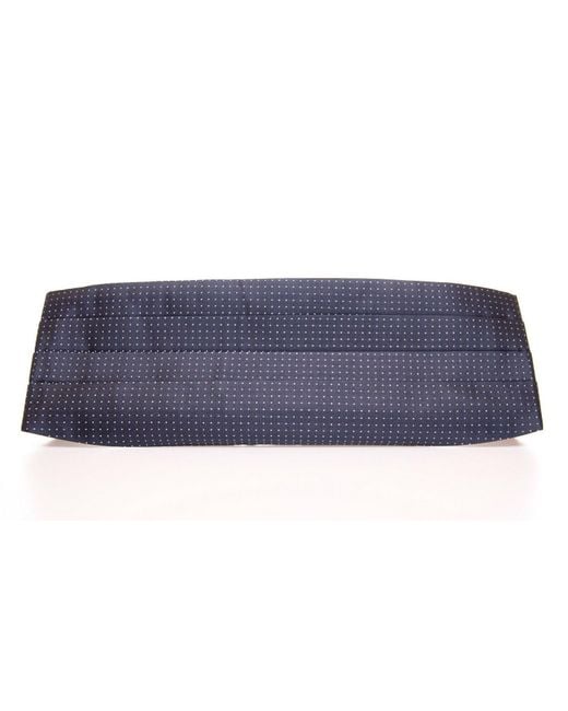 Dolce & Gabbana Blue Waist Smoking Tuxedo Cummerbund Belt for men