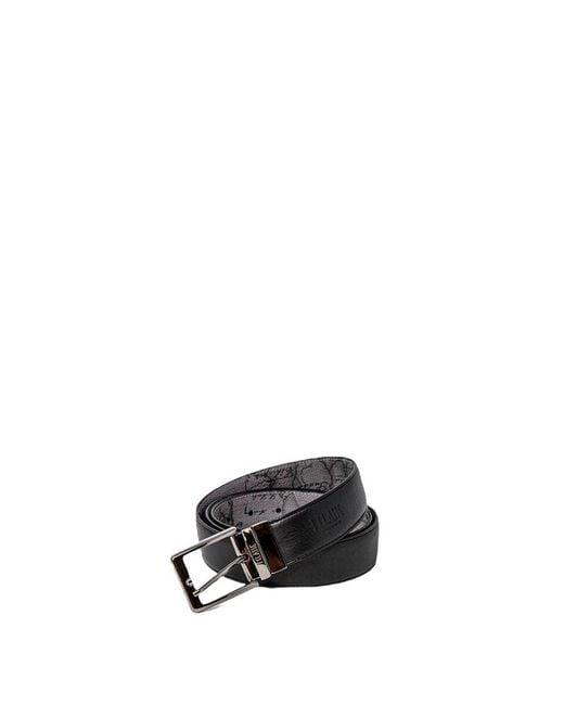 Alviero Martini 1A Classe Black Leather Regular Belt for men