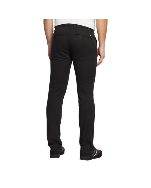 Tommy Hilfiger Black Recycled Cotton Skinny Pants for men