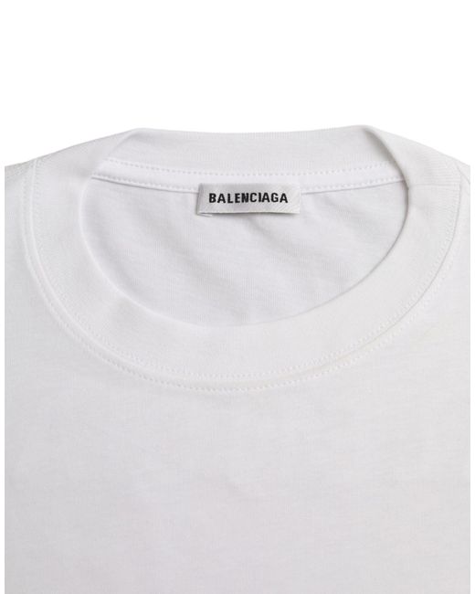 Balenciaga White Cotton Crew Neck Short Sleeves T-Shirt (Pre-Owned)