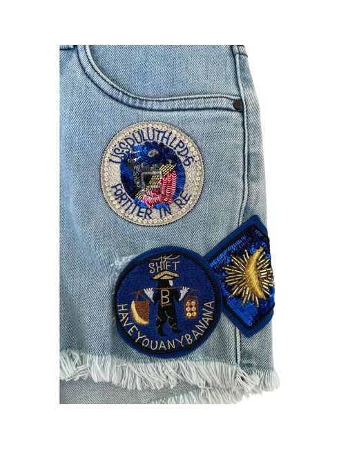 MR & MRS Blue Cotton 's Short