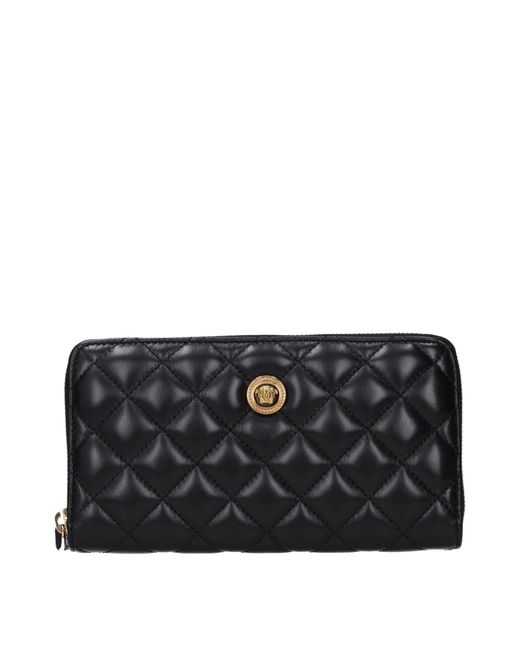 Versace Black Wallet Leather