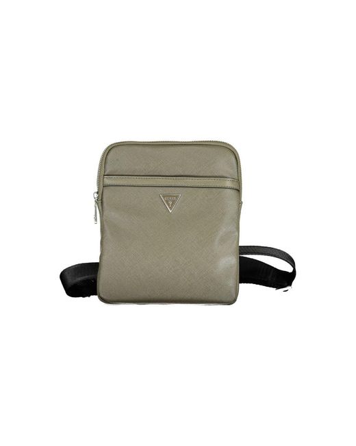 Guess Green Polyamide Shoulder Bag for men
