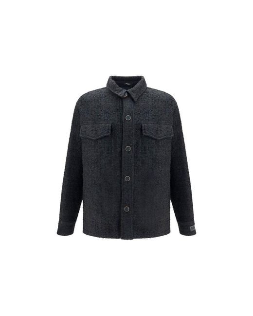 Balmain Blue Black Cotton Full for men