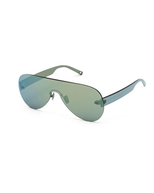 Belstaff Green Gray Acetate Sunglasses