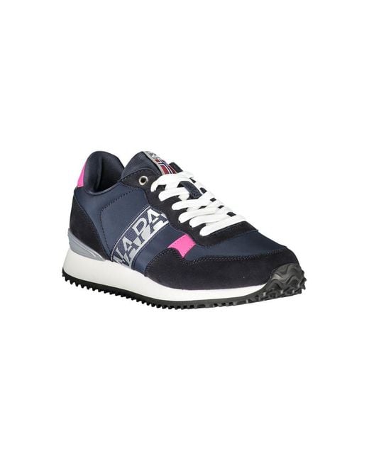 Napapijri Blue Elegant Lace-Up Sporty Sneakers