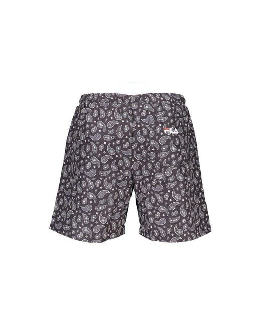 Fila Gray Polyester Swimwear for men