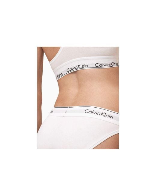 Calvin Klein White Cotton Pantie