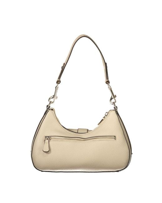 Guess Natural Black Polyurethane 's Handbag