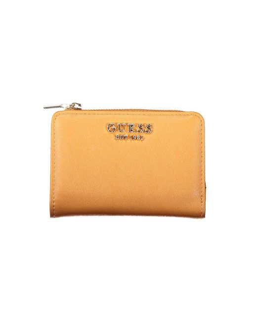 Guess Orange Marrone Poliuretano Wallet