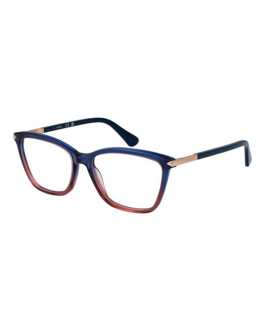Guess Blue Multicolor Acetate Glasses (frames) for men
