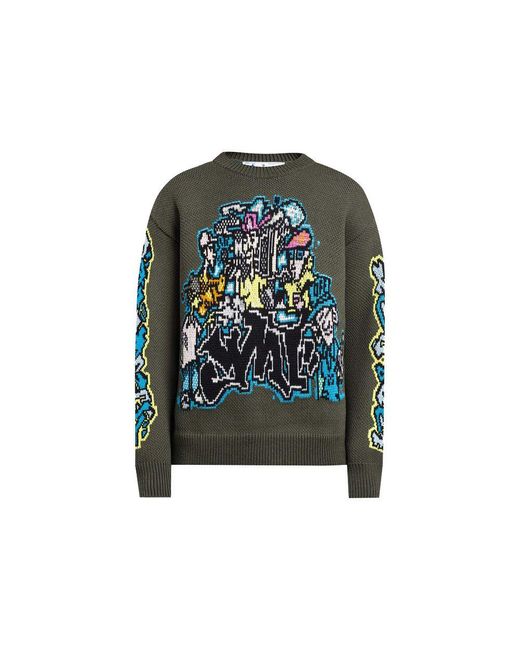 Off white sweater green store