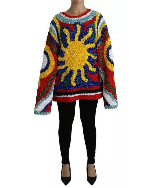 Dolce & Gabbana Black Ribbon-Embellished Sweater Tsh4226