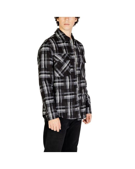 Gianni Lupo Black Polyester Jacket for men