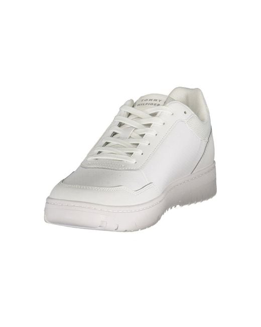 Tommy Hilfiger White Polyurethane Men Sneaker for men