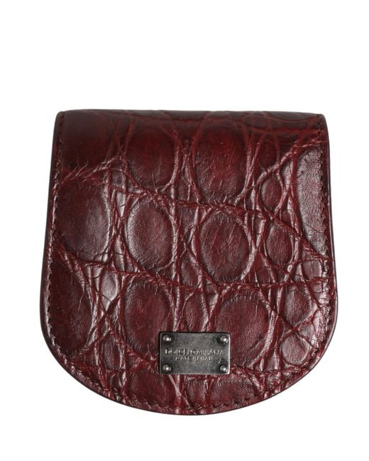 Dolce & Gabbana Purple Exotic Skin Condom Case Holder Pocket Wallet for men