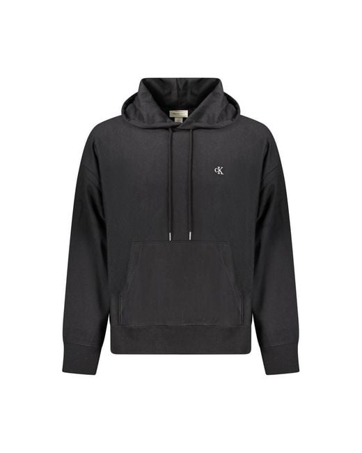 Calvin Klein Black Hooded Pullover Sweatshirt for men