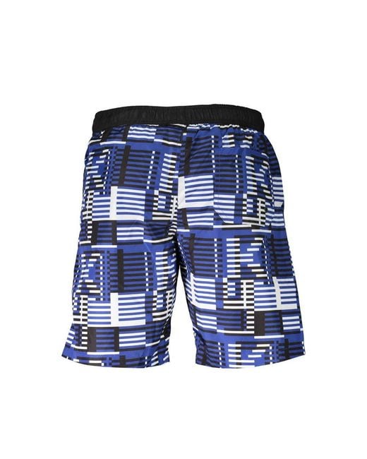 Karl Lagerfeld Blue Polyester Swim Trunk for men