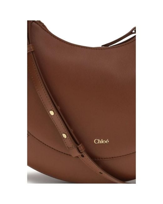 Chloé Brown Calf Leather Bos Taurus Shoulder Bag
