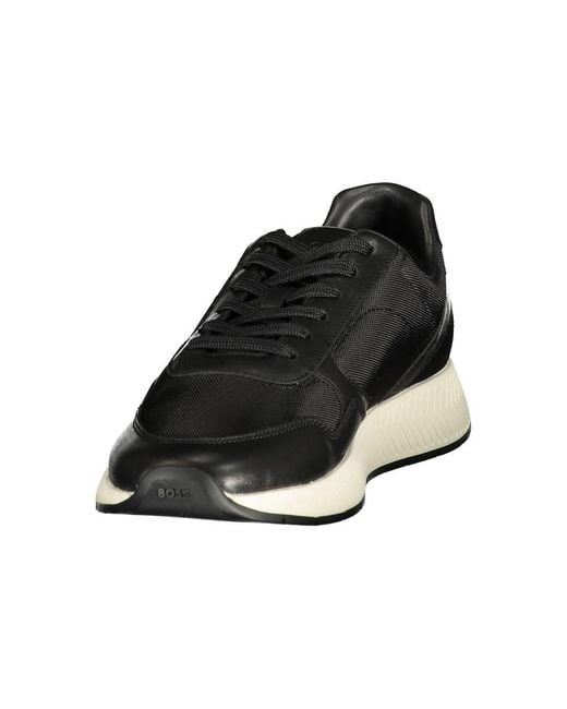 Boss Black Polyester Men's Sneaker for men