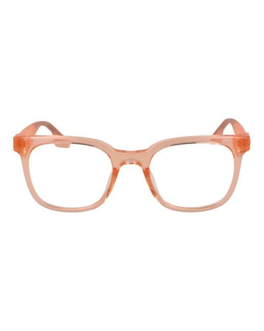 Converse Brown Full-Rim Rectangle Optical Frames With Branded Case