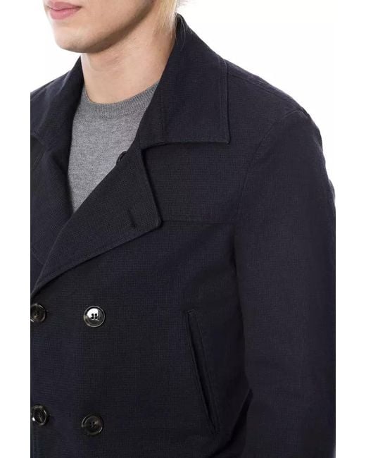 Verri Blue Cotton Blazer for men