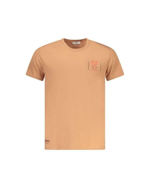 Iceberg Natural Marrone Cotton Men T for men