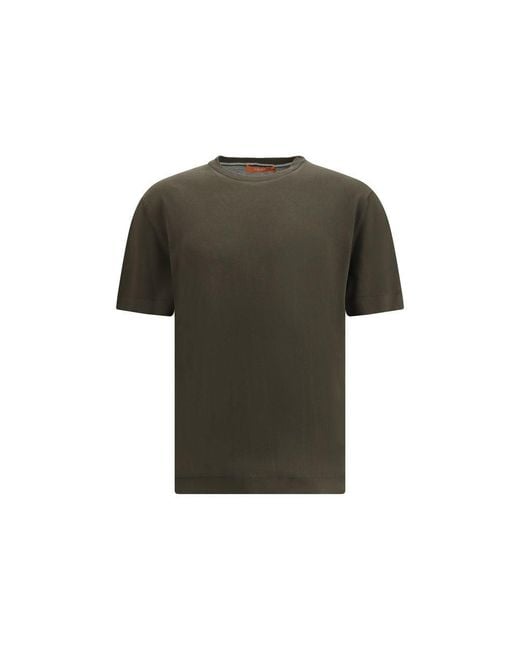 Cruna Green Bicolor Cotton T for men