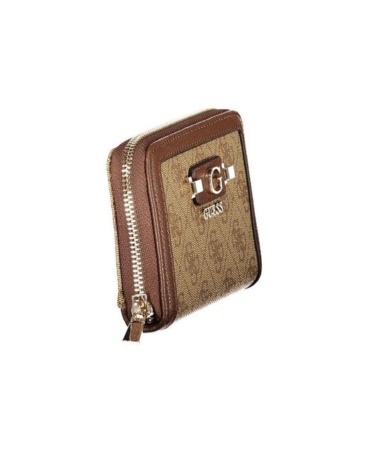 Guess Natural Beige Polyurethane Wallet