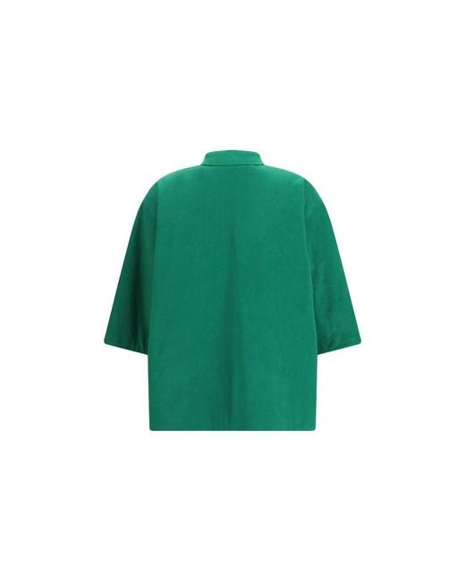 Prada Green Bicolor Polyethylene Biker Jacket