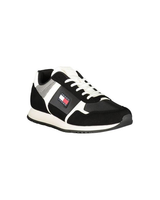 Tommy Hilfiger Black Polyester Sneaker for men